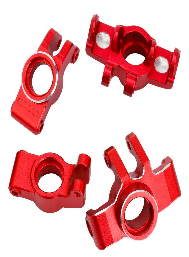 قطع غيار ترقيات لسيارات ARRMA 1/18 Granite GROM و 1/14 Typhon GROM (أحمر) - تشمل: مفاصل التوجيه الأمامية المصنوعة من الألومنيوم، ومحاور التوجيه، ومحاور العجلات الخلفية. - Image 3